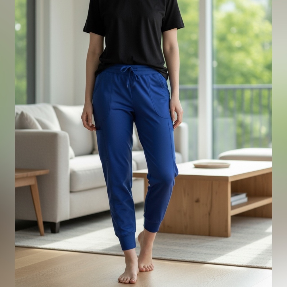 Blue Joggers w pockets